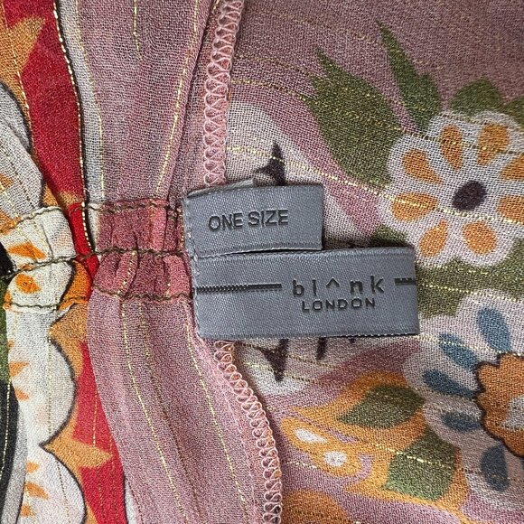 NWOT Anthropologie Blank London Pink Combo Evy Printed Duster One Size - Picture 6 of 10